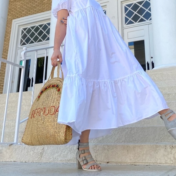 JUTE BERMUDA SUMMER HANDBAG WITH EMBROIDERY